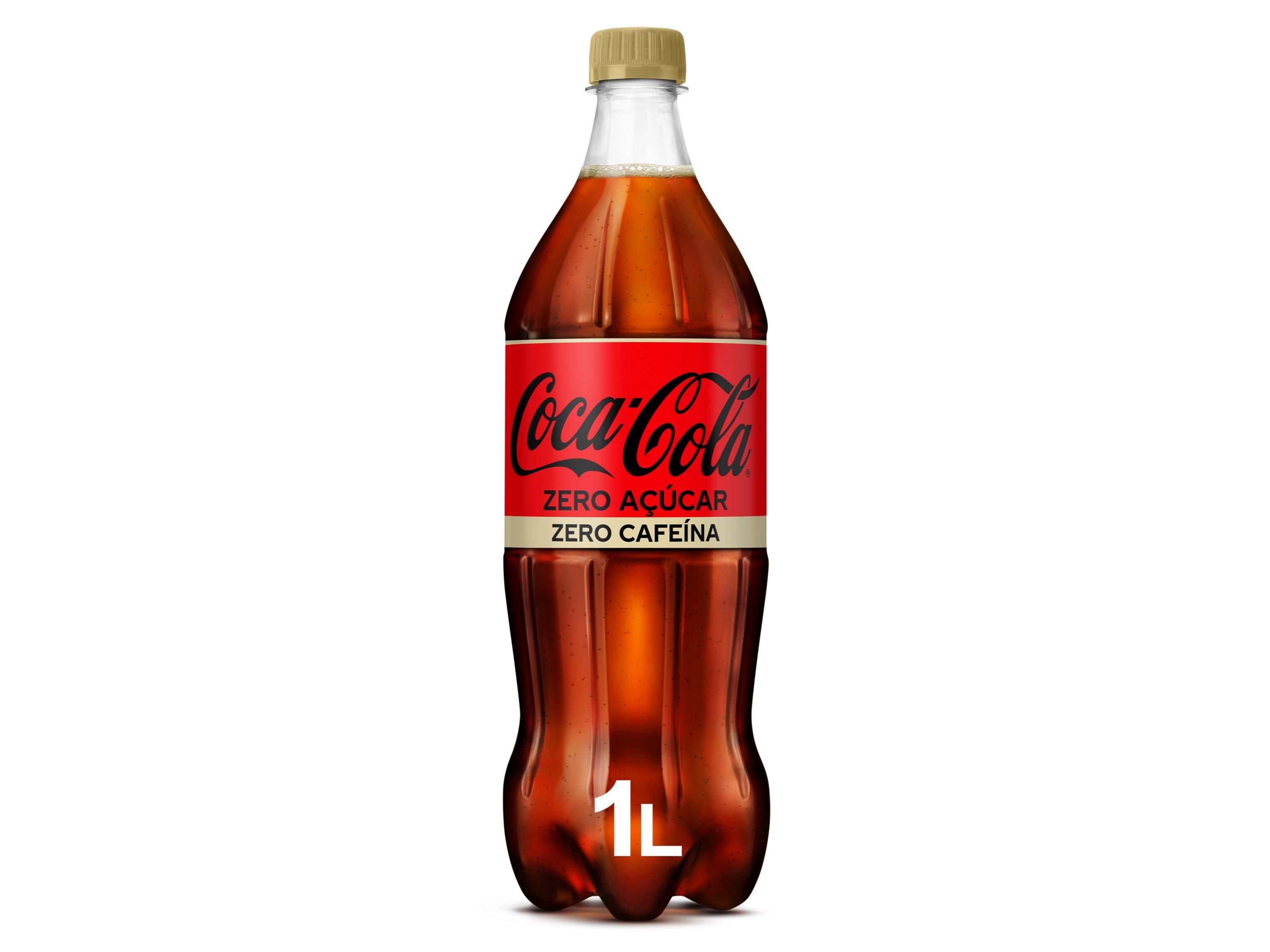 REFRIGERANTE COM GÁS COCA-COLA ZERO CAFEÍNA E ZERO AÇÚCAR 1L