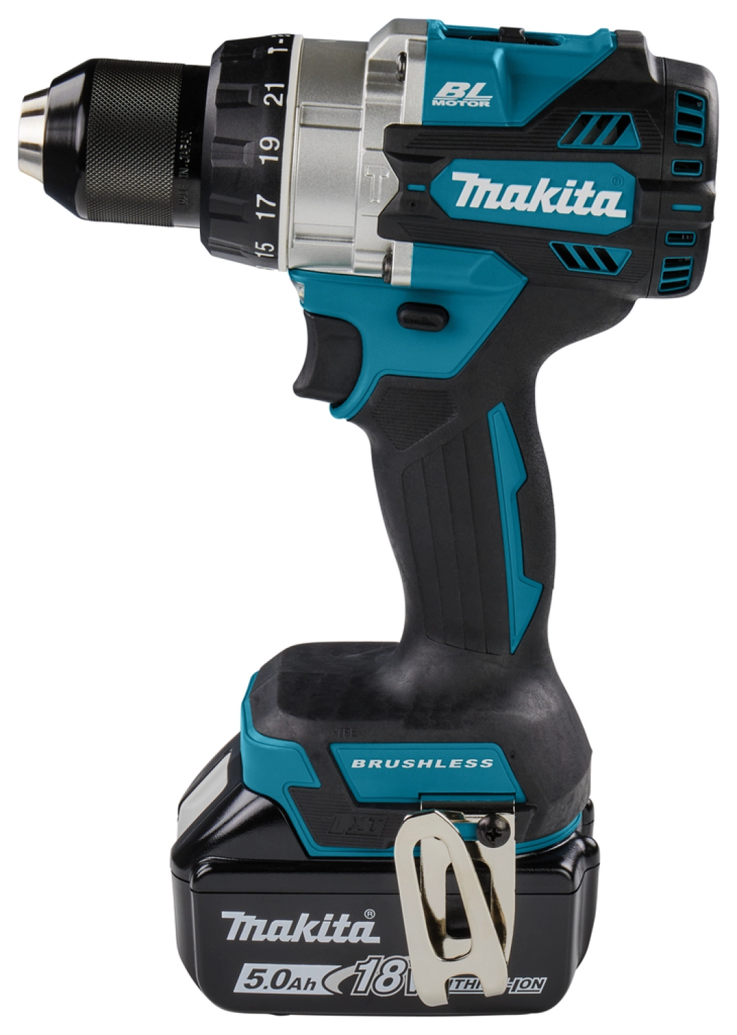 Makita DHP486RTJ 18V Li-ion Accu klopboor- /schroefmachine set (2x5.0Ah) in Mbox