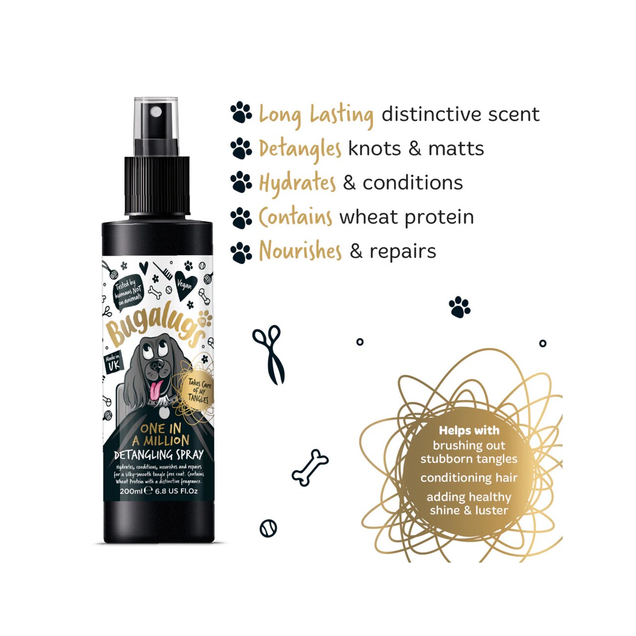 Bugalugs Fellentwirrungsspray One in a Million 200 ml