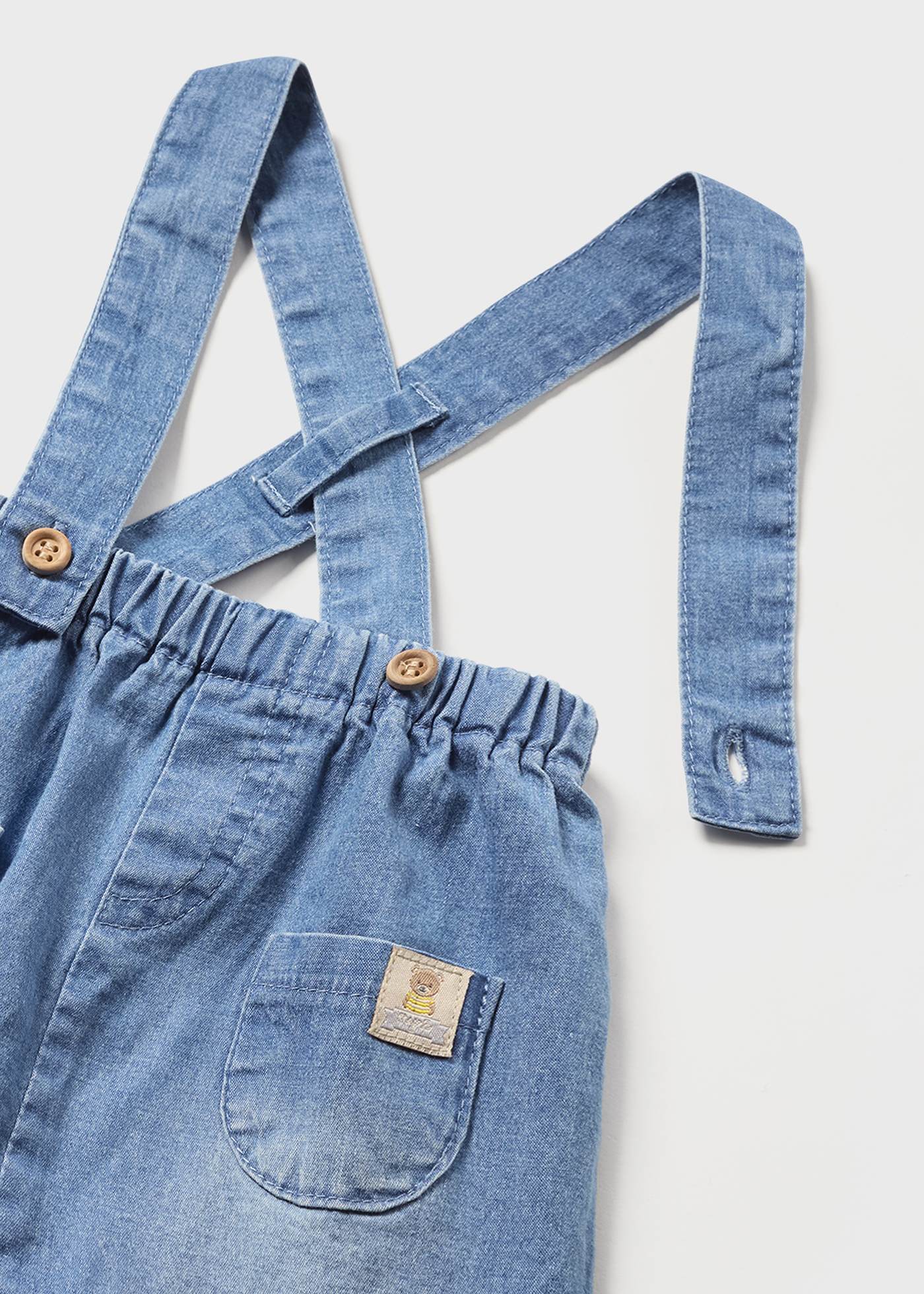 Conjunto de 2 peças em algodão sustentável para recém-nascidos.