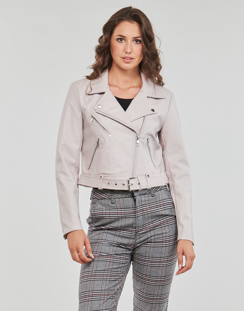 Only - ONLNEWVERA FAUX LEATHER BIKER CC OTW - Beige