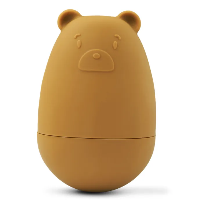 Liewood Jouet culbuto Maro en silicone  | Golden caramel