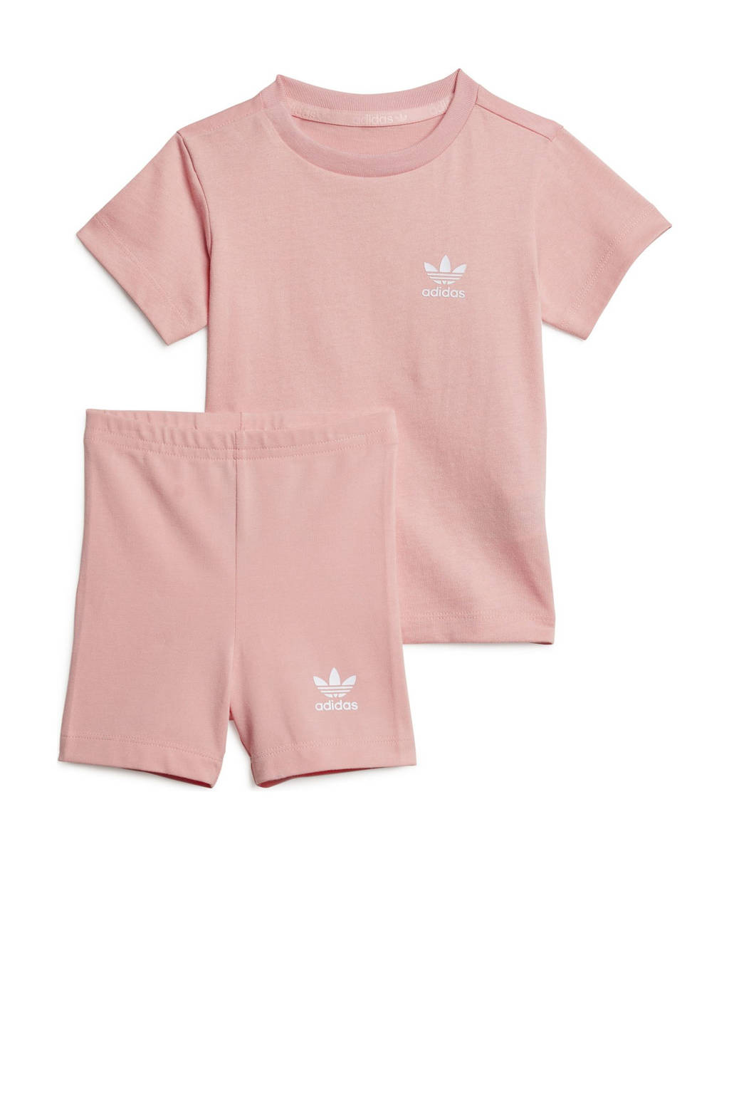 adidas shirt + short roze