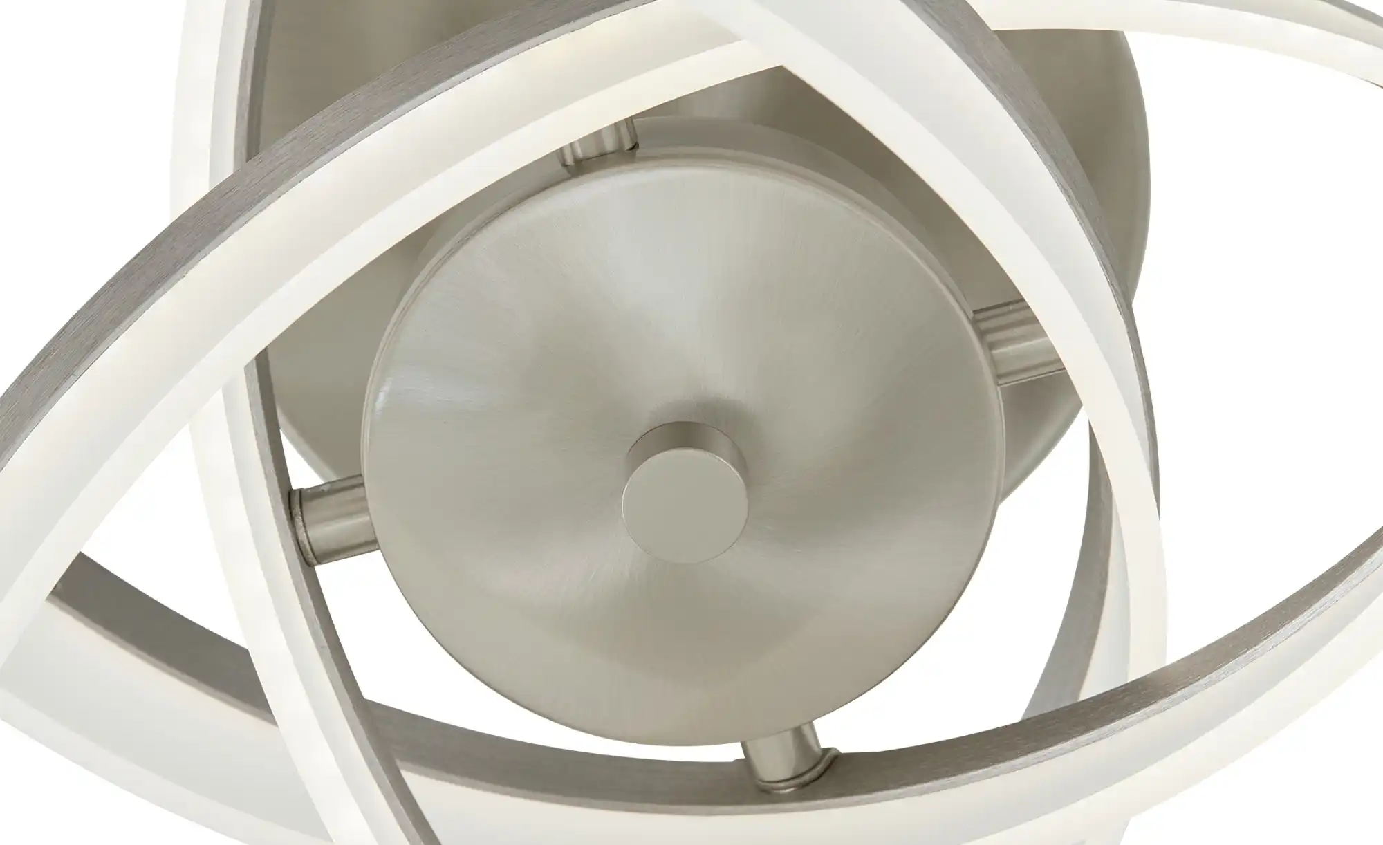 Fischer-Honsel LED-Deckenleuchte, Nickel matt mit Fernbedienung