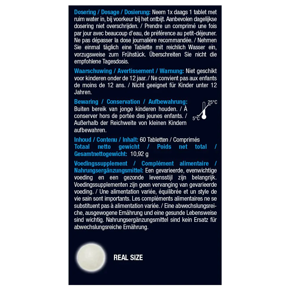Vitamine B12 100% 60 tabletten