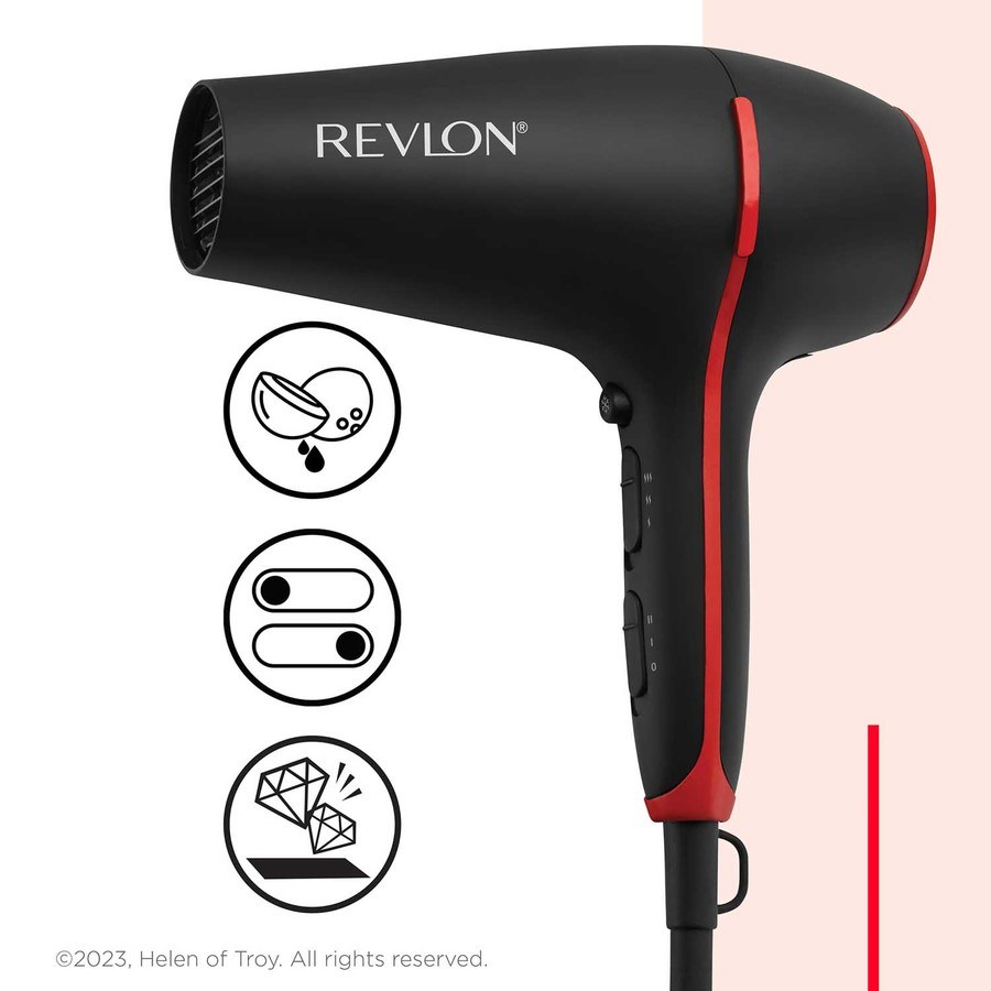 Revlon Tools Smoothstay™ Coconut Oil-Infused Hair Dryer + Volumising Diffuser