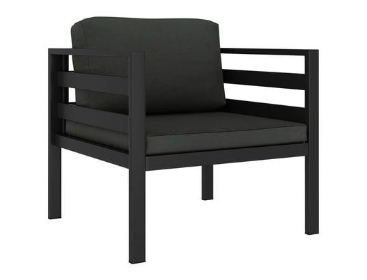 LES TENDANCES - Salon extérieur Salon de jardin-gris-5 places-70x70x64.5-251008