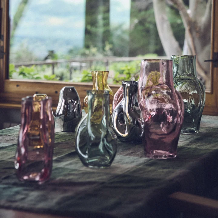 HKliving - Gleam Glasvase high, rose