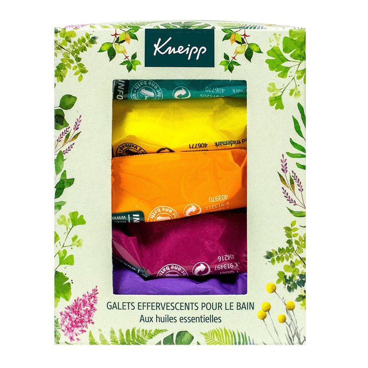 Coffret 5 galets effervescents bain