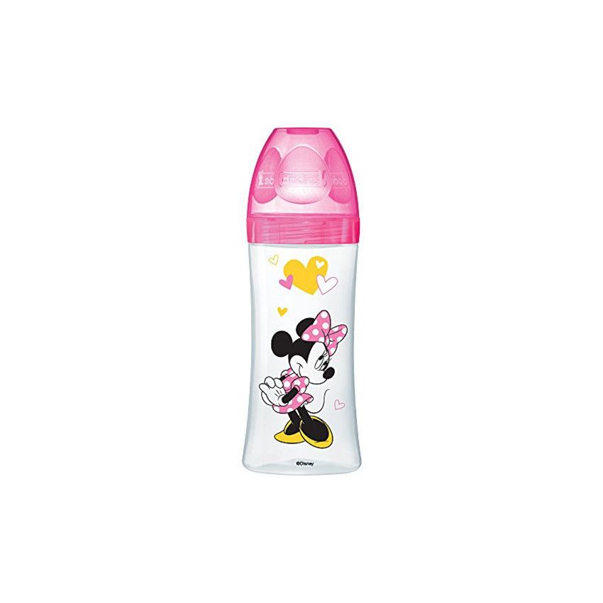 Biberon anti-coliques 330ml 6+mois Disney Minnie - Ecru