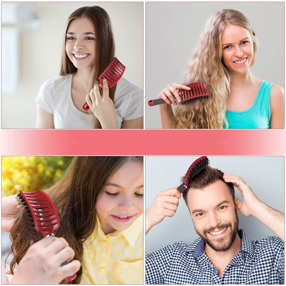 (70mm) Locken Styling Haarbürste Kopf Massage Bürste Detangling Brush - Gold