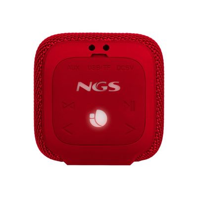 NGS Roller Coaster - mini enceinte waterprof sans fil - bluetooth - rouge