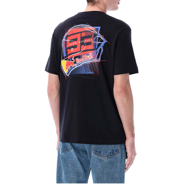 marc marquez - T-shirt RedBull casque Bleu