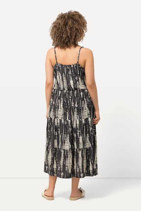 Midikleid, V-Ausschnitt, Triangel-Schalen, ärmellos