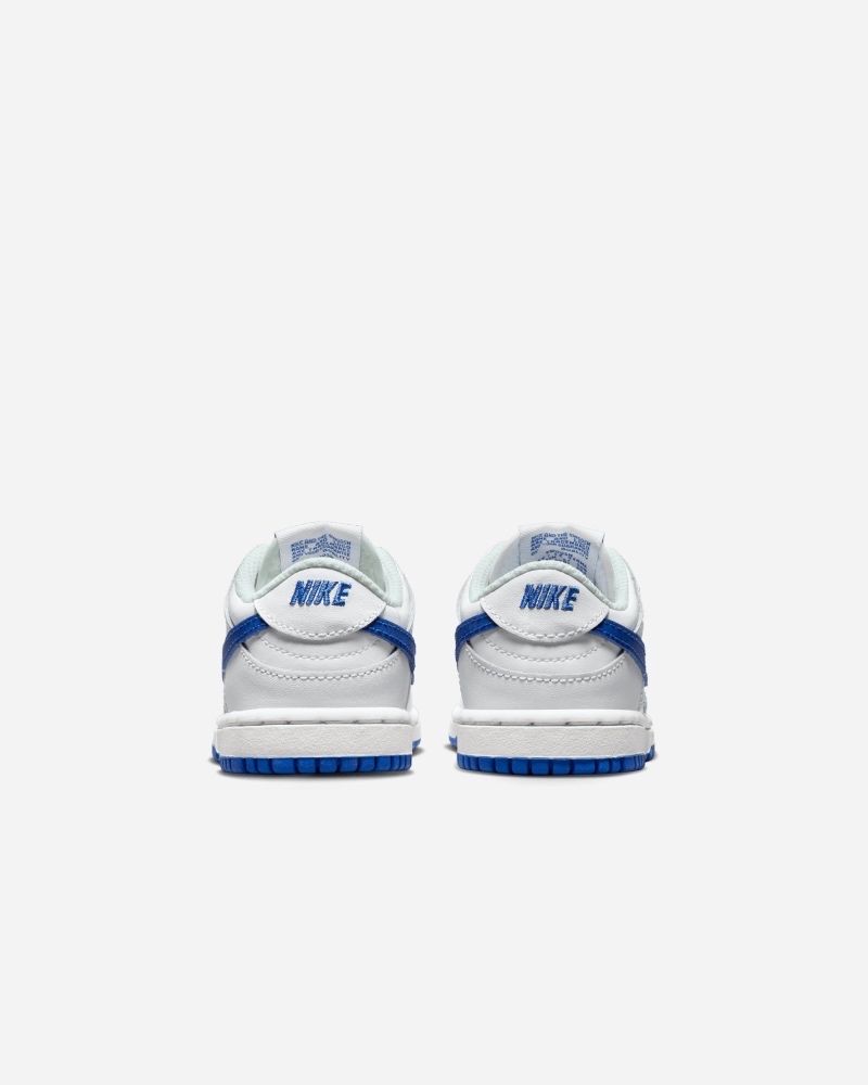 Chaussures Nike Dunk Low Blanc & Bleu Royal pour enfant