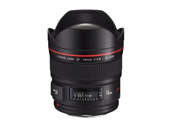 Canon EF - Vidvinkel objektiv - 14 mm - f/2.8 L II USM - Canon EF - for EOS 1000, 1D, 50, 500, 5D, 7D, Kiss F, Kiss X2, Kiss X3, Rebel T1i, Rebel XS, Rebel XSi
