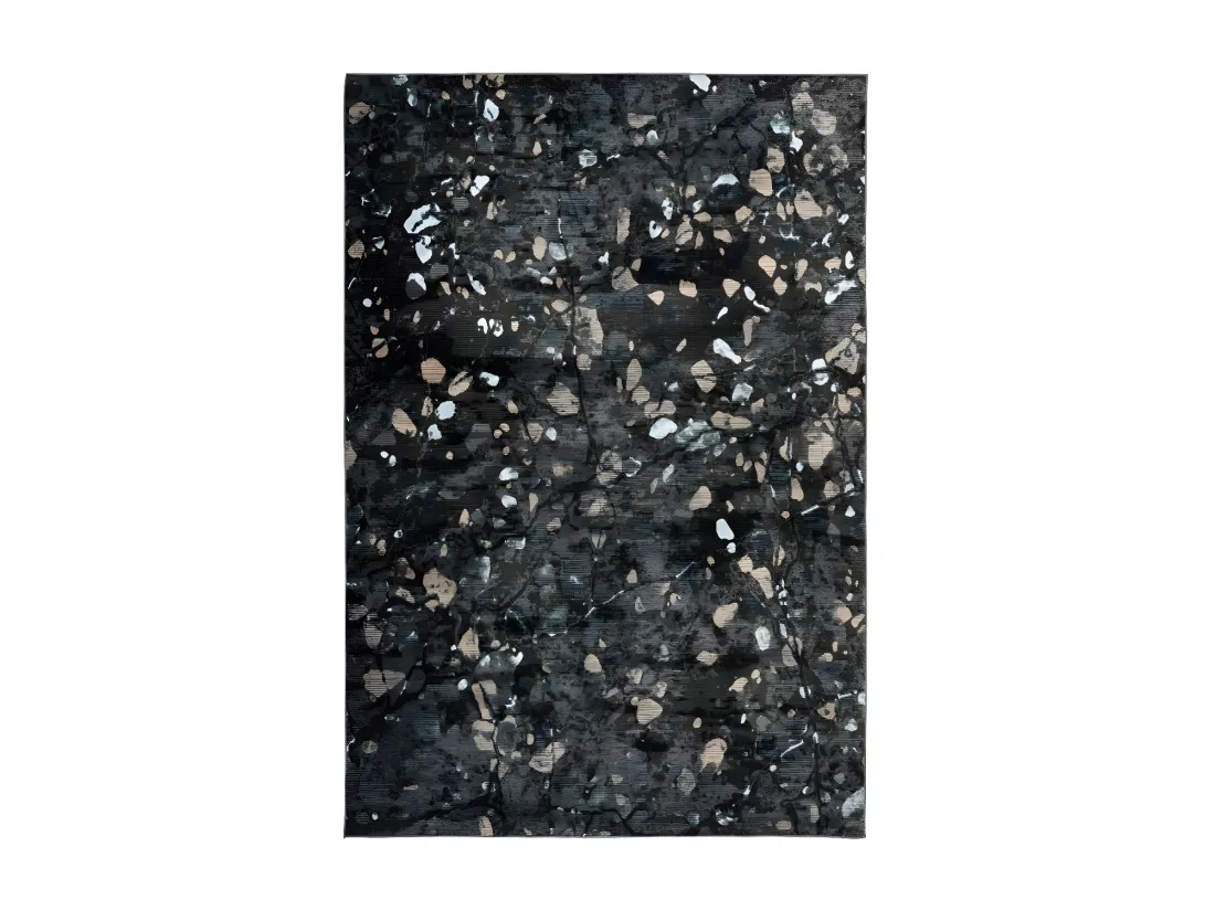 Tapis 290x200cm, design G308A coloris bleu pétrole - Confort et élégance pour votre intérieur