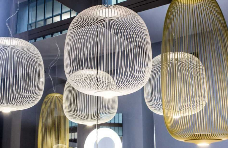 Foscarini Spokes 2 hanglamp Ø52 LED dimbaar koper