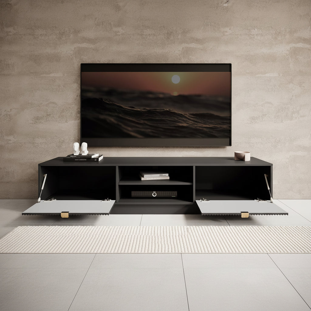 Tavares - TV-Meubel - Zwart - 180 cm