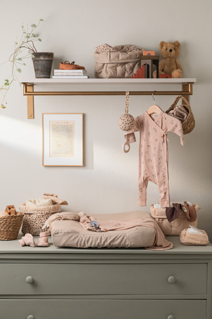 Changing Cushion Cover, Puslepudebetræk - Beige Rose