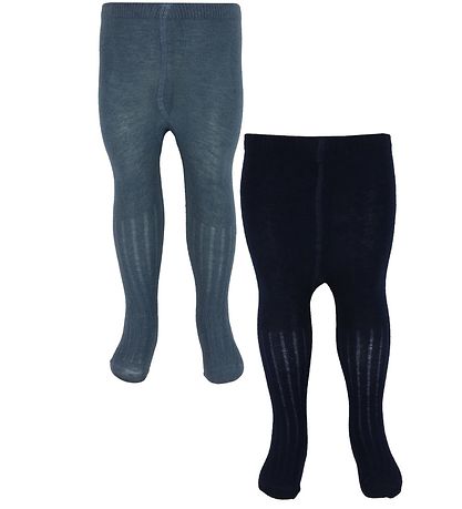 Minymo trømpebukser - Uld - 2-Pak - Dark Navy