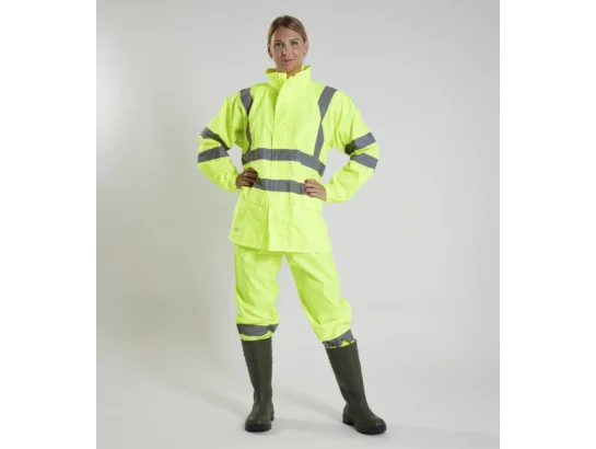 Veste de pluie haute visibilité EN 20471 3.2 et EN 343 3.1 Würth MODYF jaune