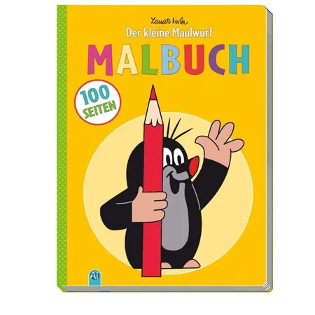Trötsch 100 Seiten Malbuch Der kleine Maulwurf