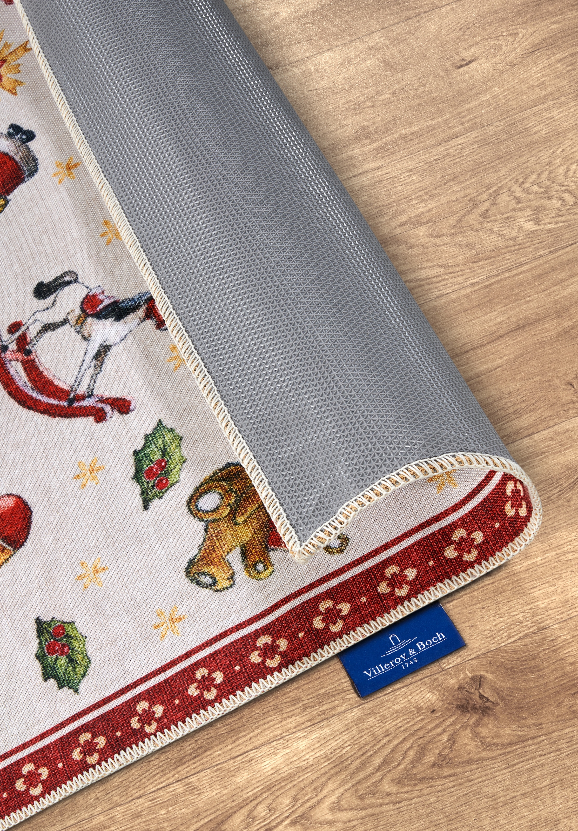 Villeroy & Boch Teppich »Nostalgic Toy's Delight, eckig, rund und Läufer« rechteckig 3 mm Höhe Weihnachten, Wohnzimmer, Flur, Geschenk, Toys Delight, Dekoration