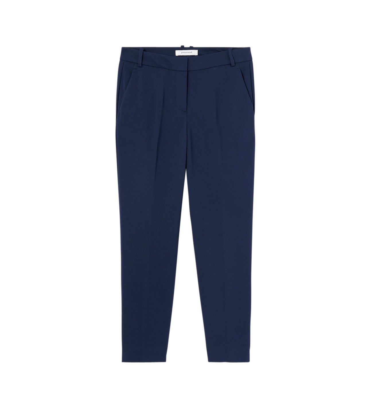 Pantalon cigarette uni Femme - Marine