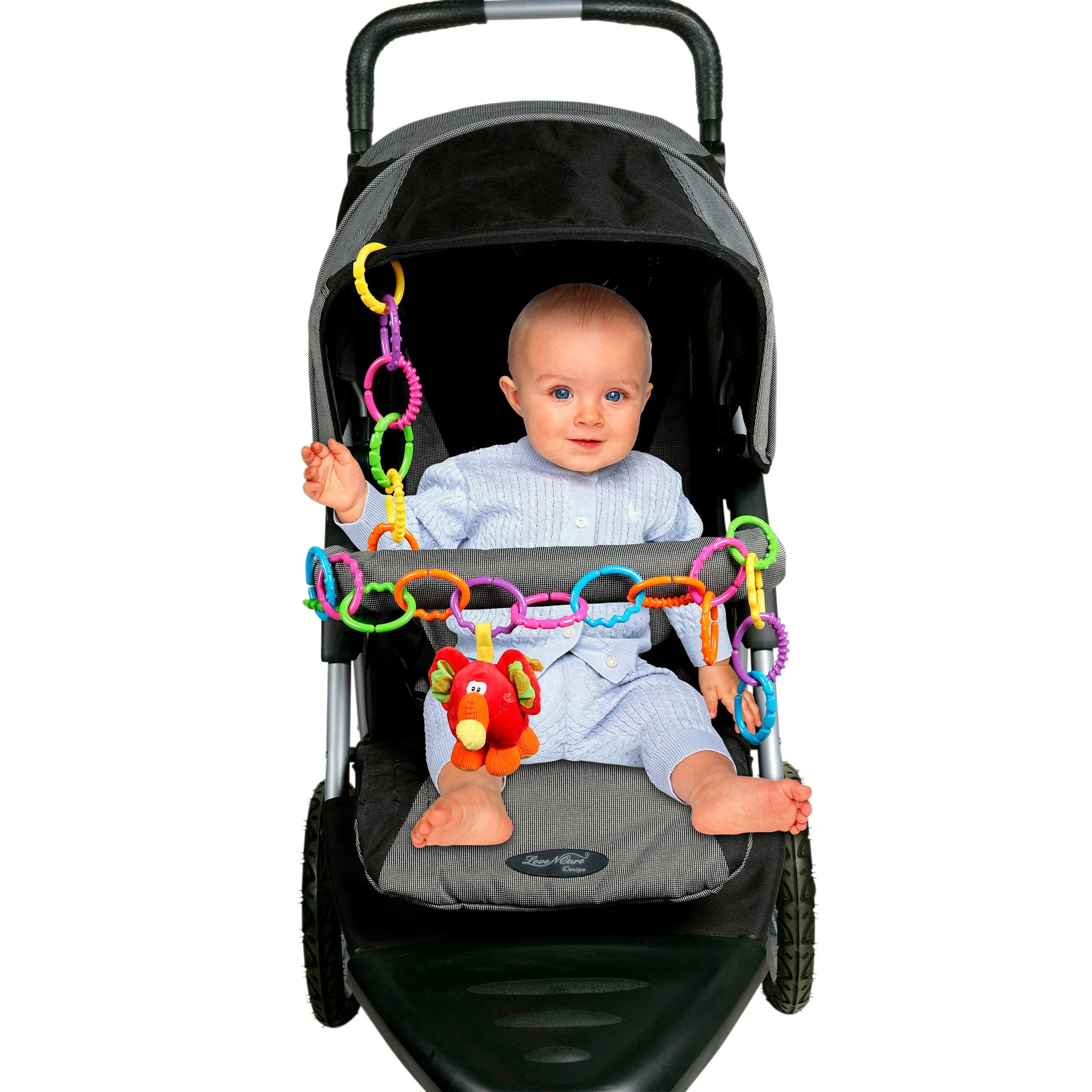 Playgro Kinderwagenkette Loopy Links 24-teilig