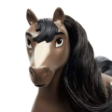 Mattel Spirit Pferd Mustang Stute (dunkelbraun, ca. 20 cm)