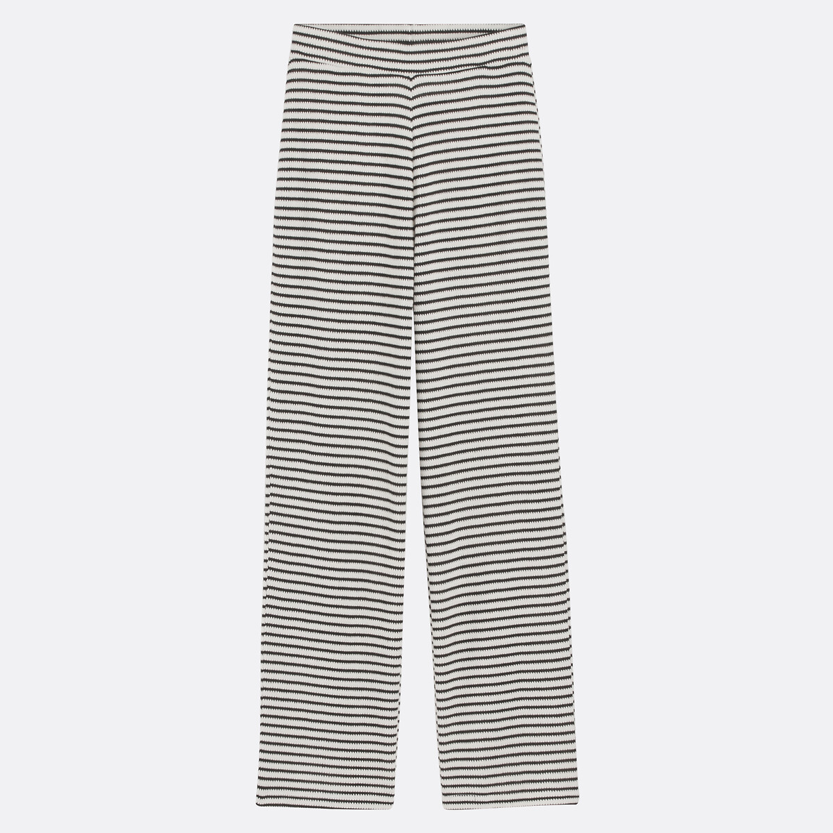 COLEÇÃO LA REDOUTE<br>Calças largas de malha com listras