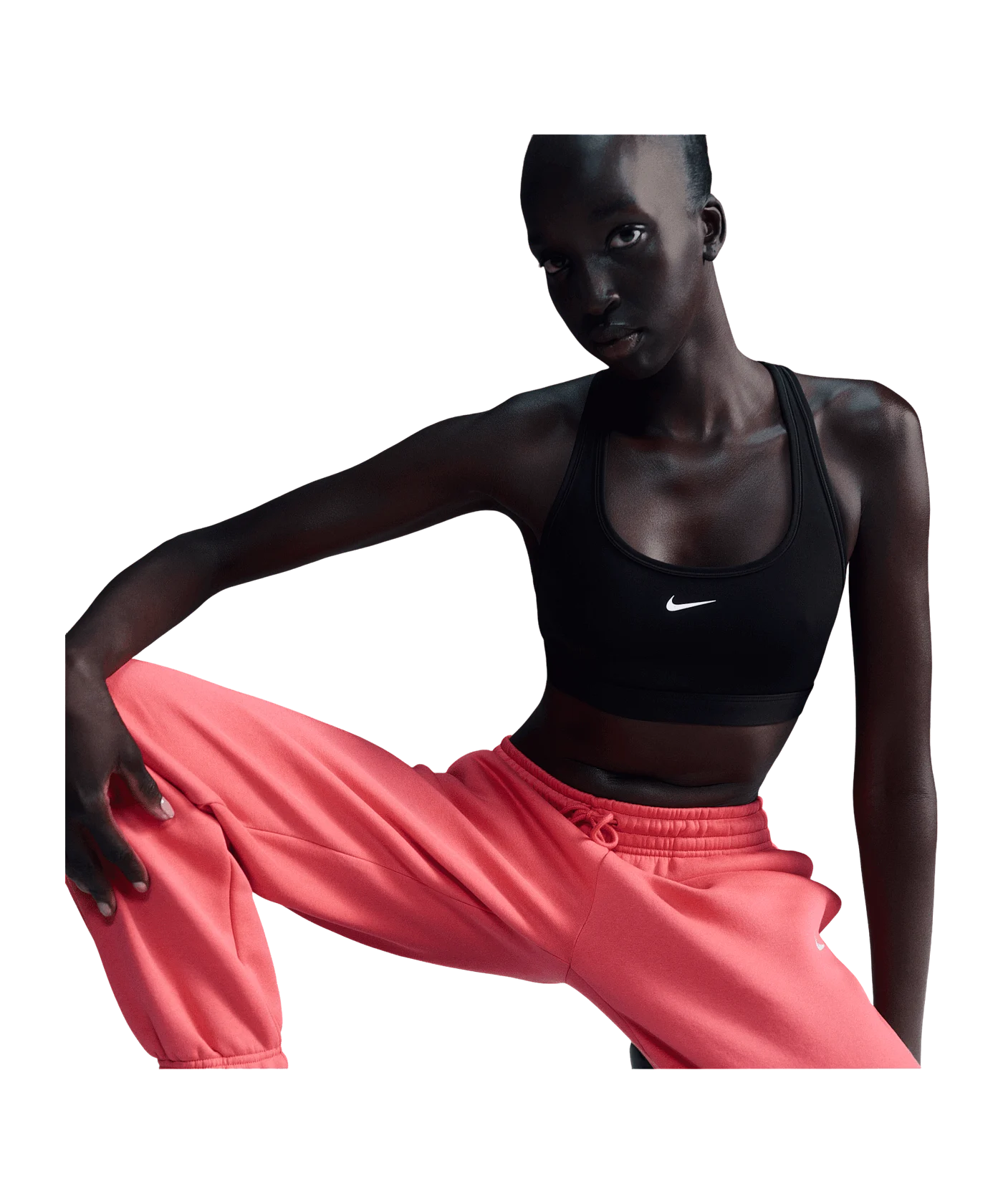 Nike Swoosh Light Support Bra Sport-BH Damen Schwarz Weiss F010