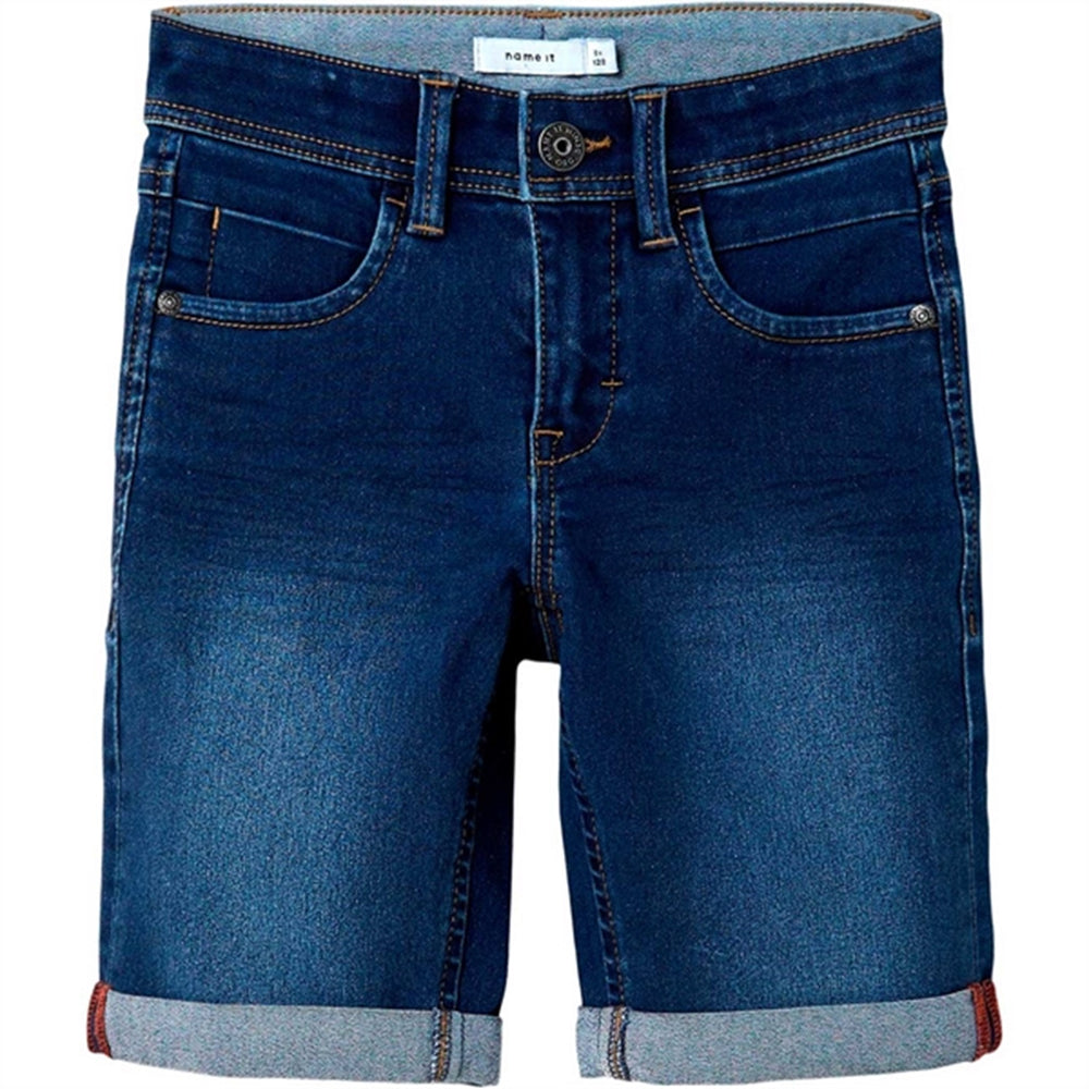 Medium Blue Denim Sofus Noos Shorts - Name it