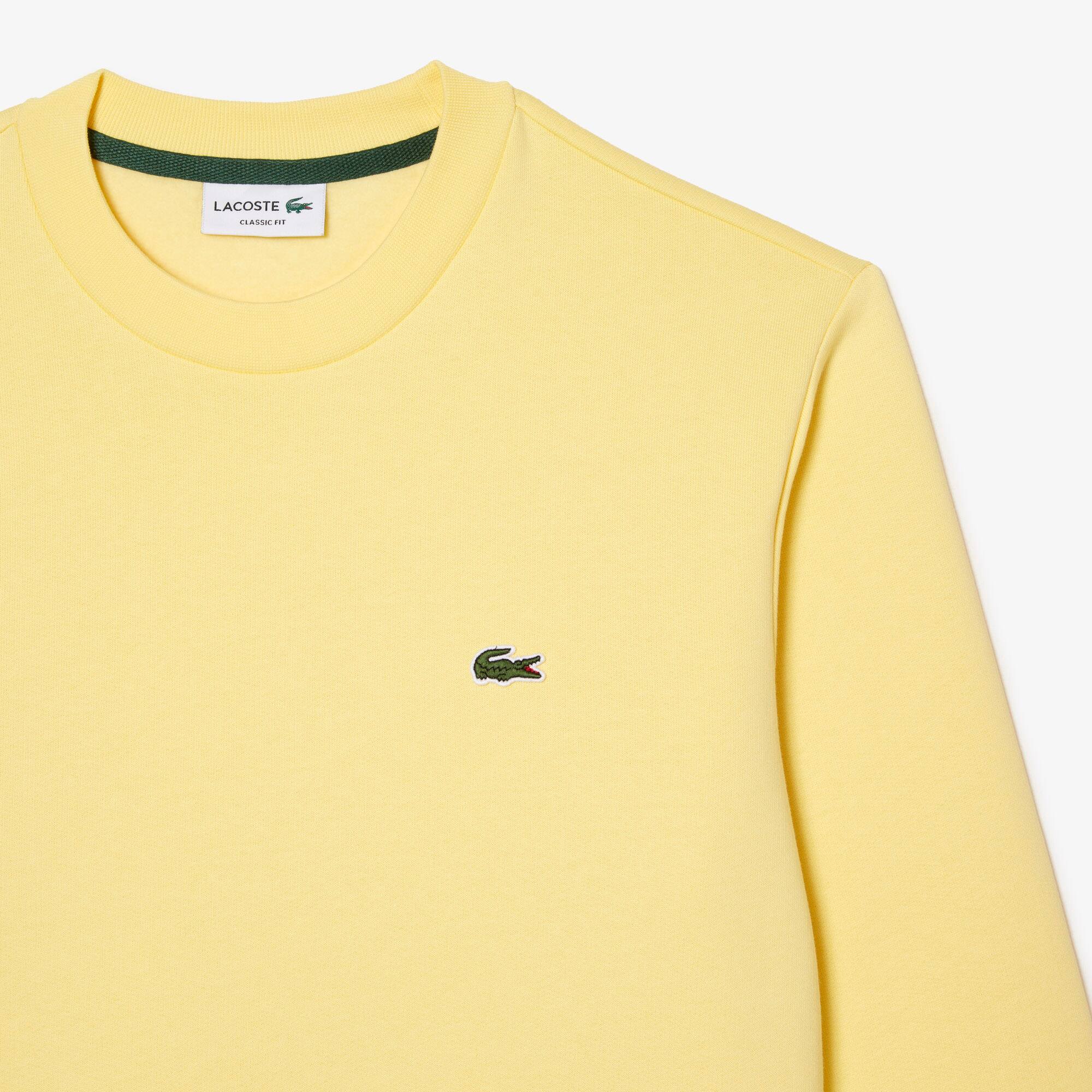 Jogging-Sweatshirt aus aufgerautem Fleece Sweatshirts - Gelb - Lacoste - Herren