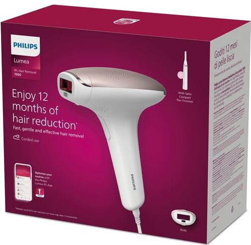 Philips Lumea Advanced BRI920/00 lichte haarverwijderaar Roze, Wit