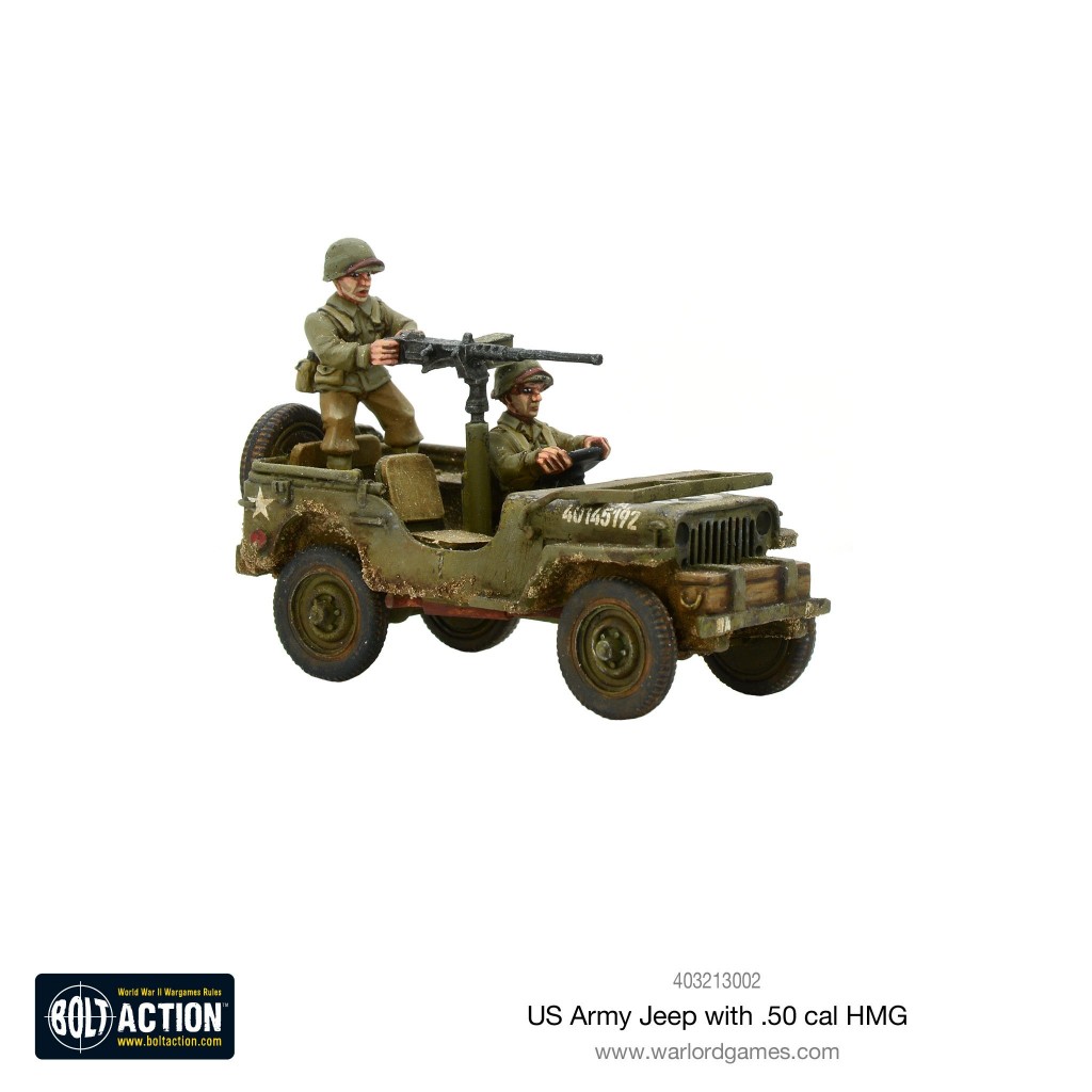 Bolt Action - US Army Jeep with 50 Cal HMG