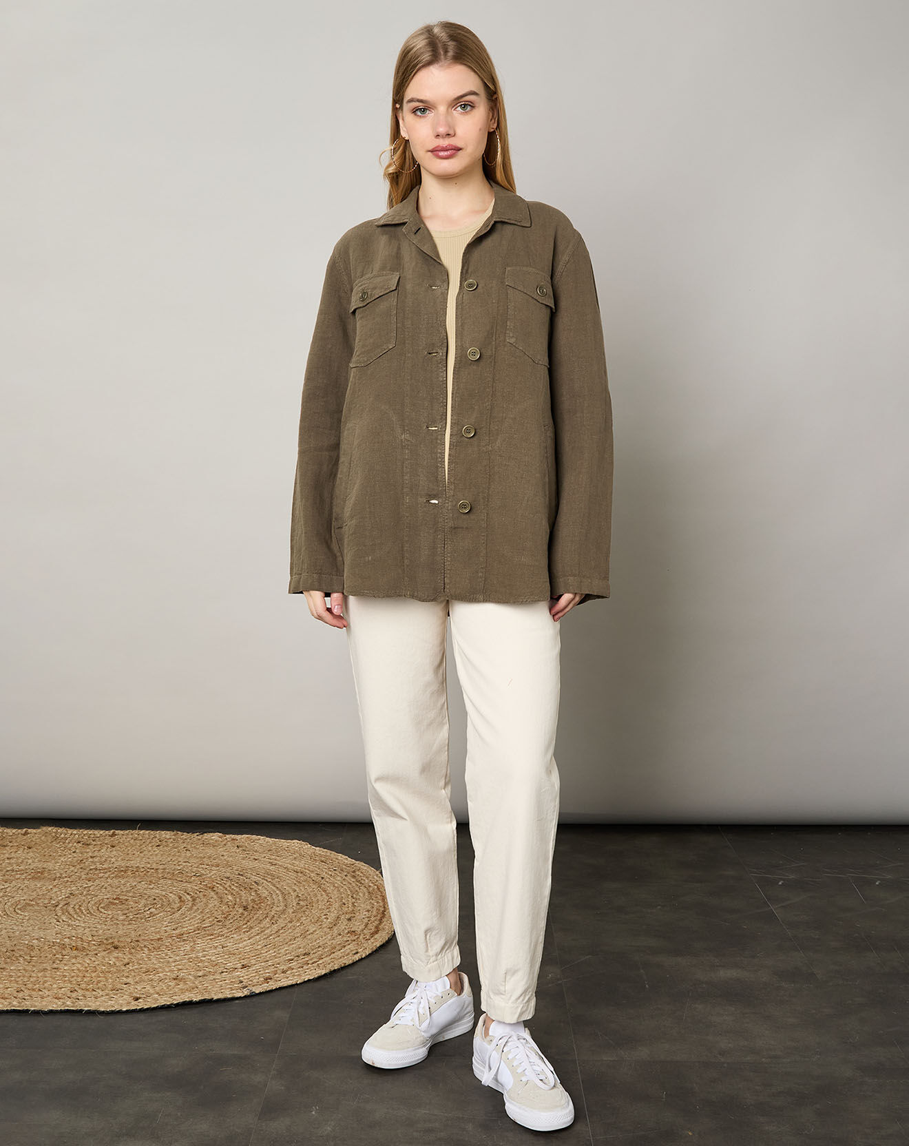 Hartford Veste 100% Lin Valentine army