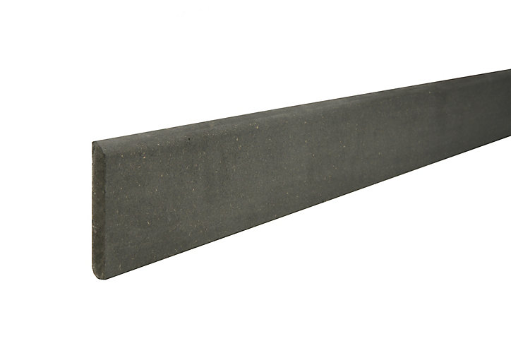 Plinthe réversible MDF hydro gris 244 x 9,8 cm, ép.12 mm