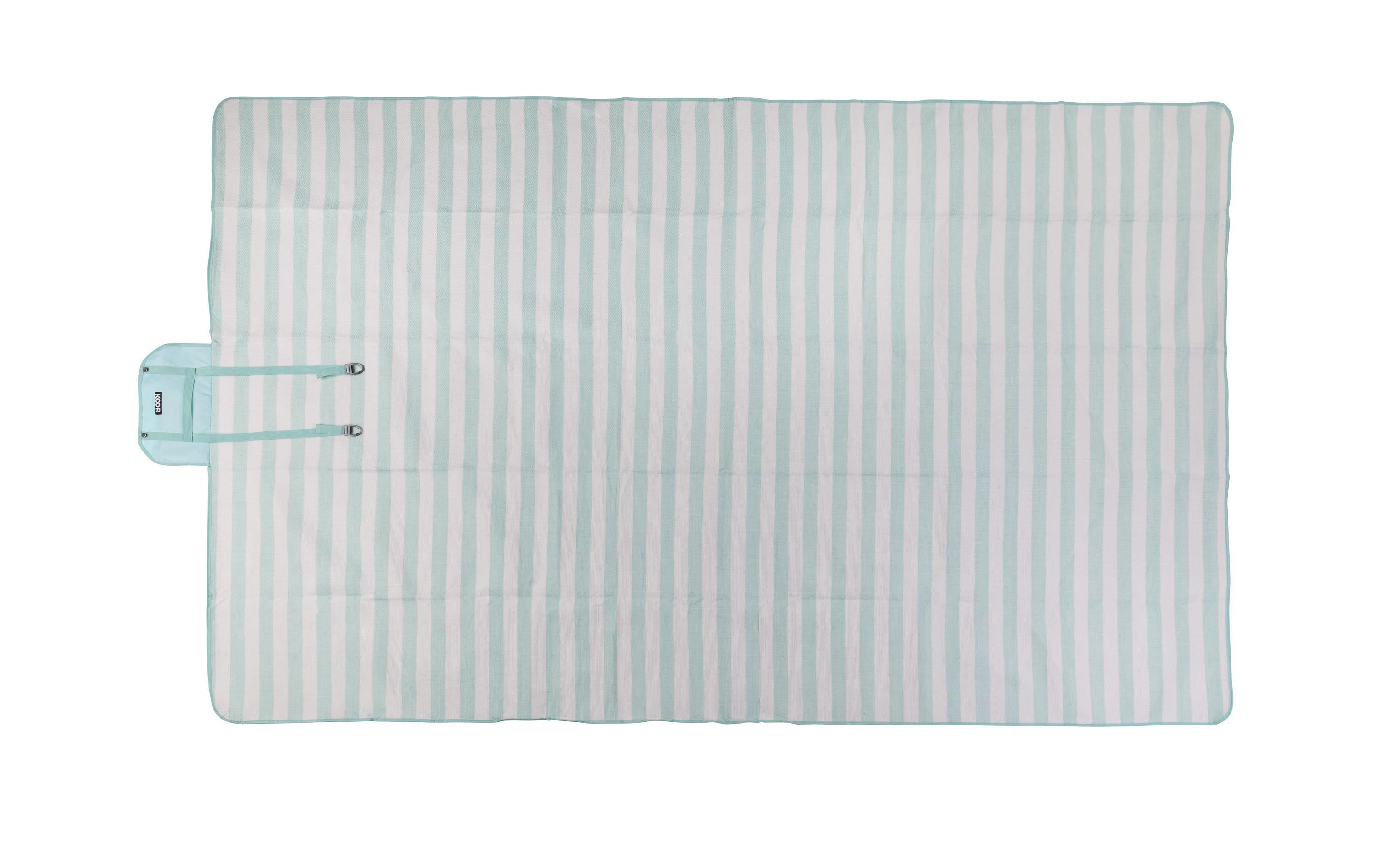 Picknickdecke Stripes mint 200 x 300 cmModische Picknick-Decke in sommerlichen Trendfarben