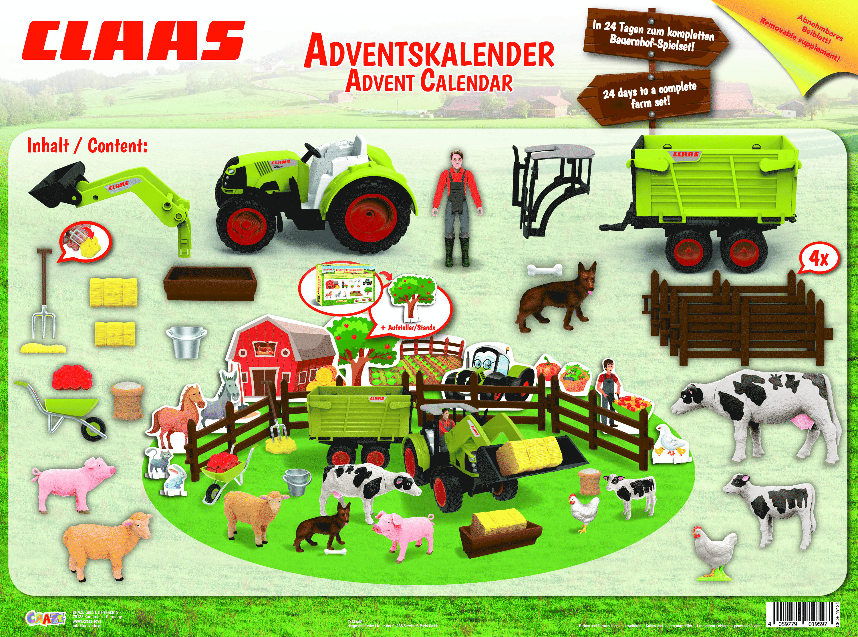 Bauernhof-Adventskalender CLAAS