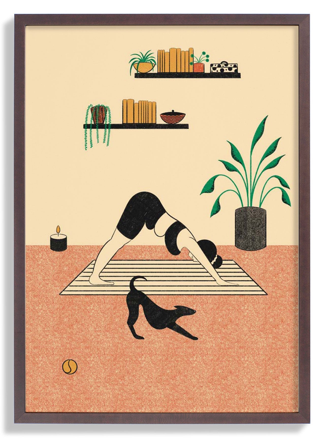 Yoga Downward Dog von Nicole Marra