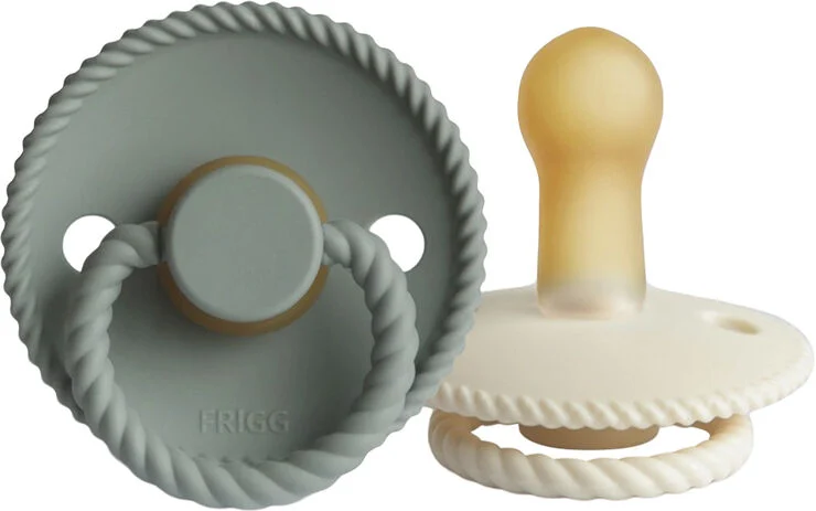 Frigg FRIGG Rope runde sutter i latex 2-pak str. 2 - Cream/Sage Cream/sage