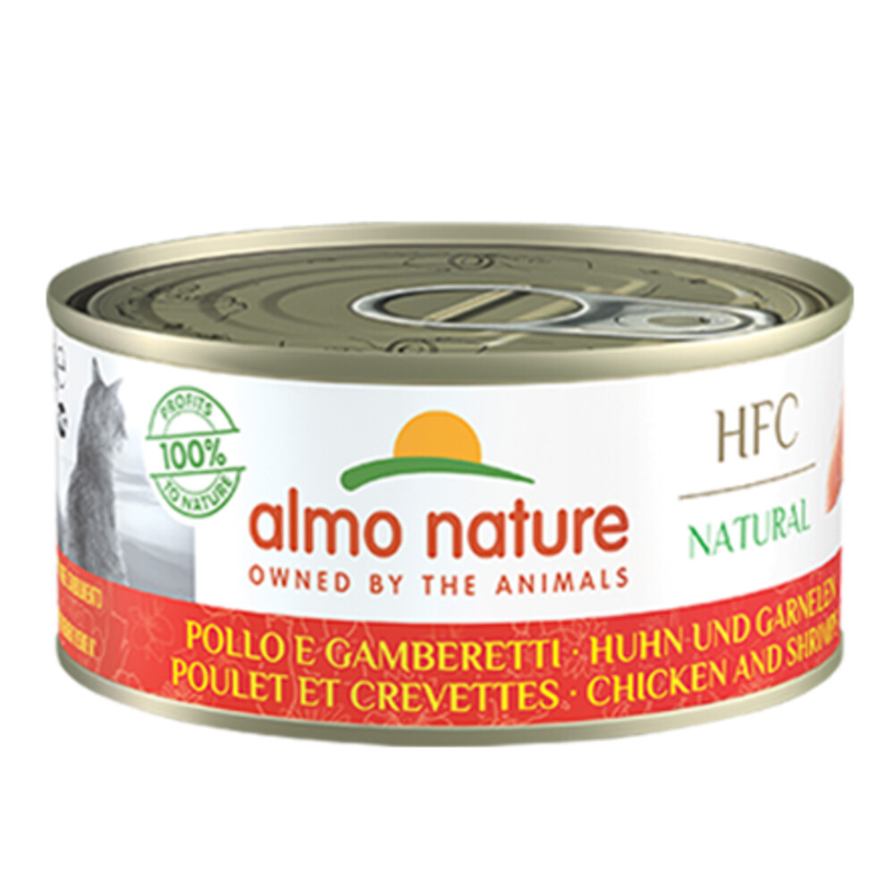 Almo Nature HFC Natural Kattenvoer Nat Blikje Kip & Garnaal70 gr