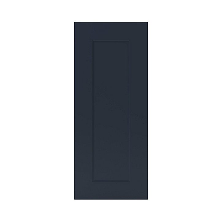 Porte de meuble de cuisine Artemisia bleu mat l. 30 cm x H. 72 cm GoodHome