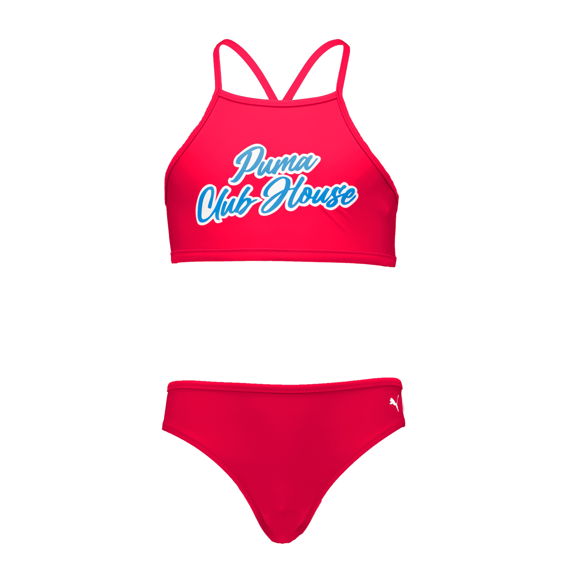 PUMA Bandeau-Bikini, 2 Stk. mit Hingucker-Slogan