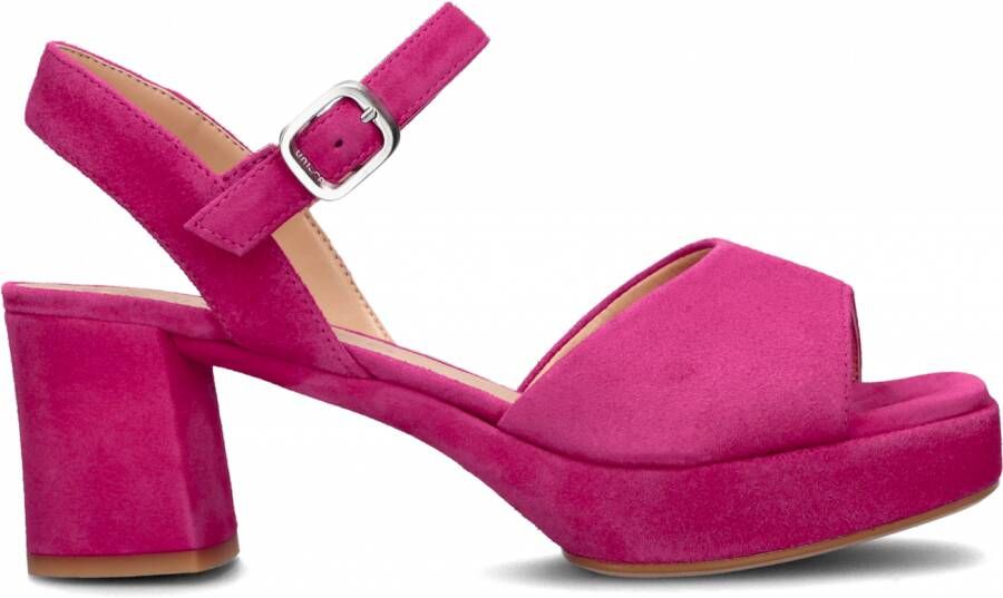 UNISA Sandalen met Hak Dames Ney Maat: 37 Materiaal: Suède Kleur: Roze