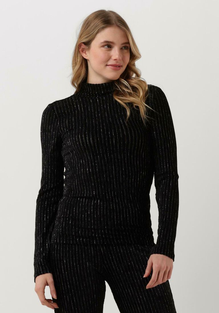 ANOTHER LABEL zwarte another label  charlot velvet top l/s