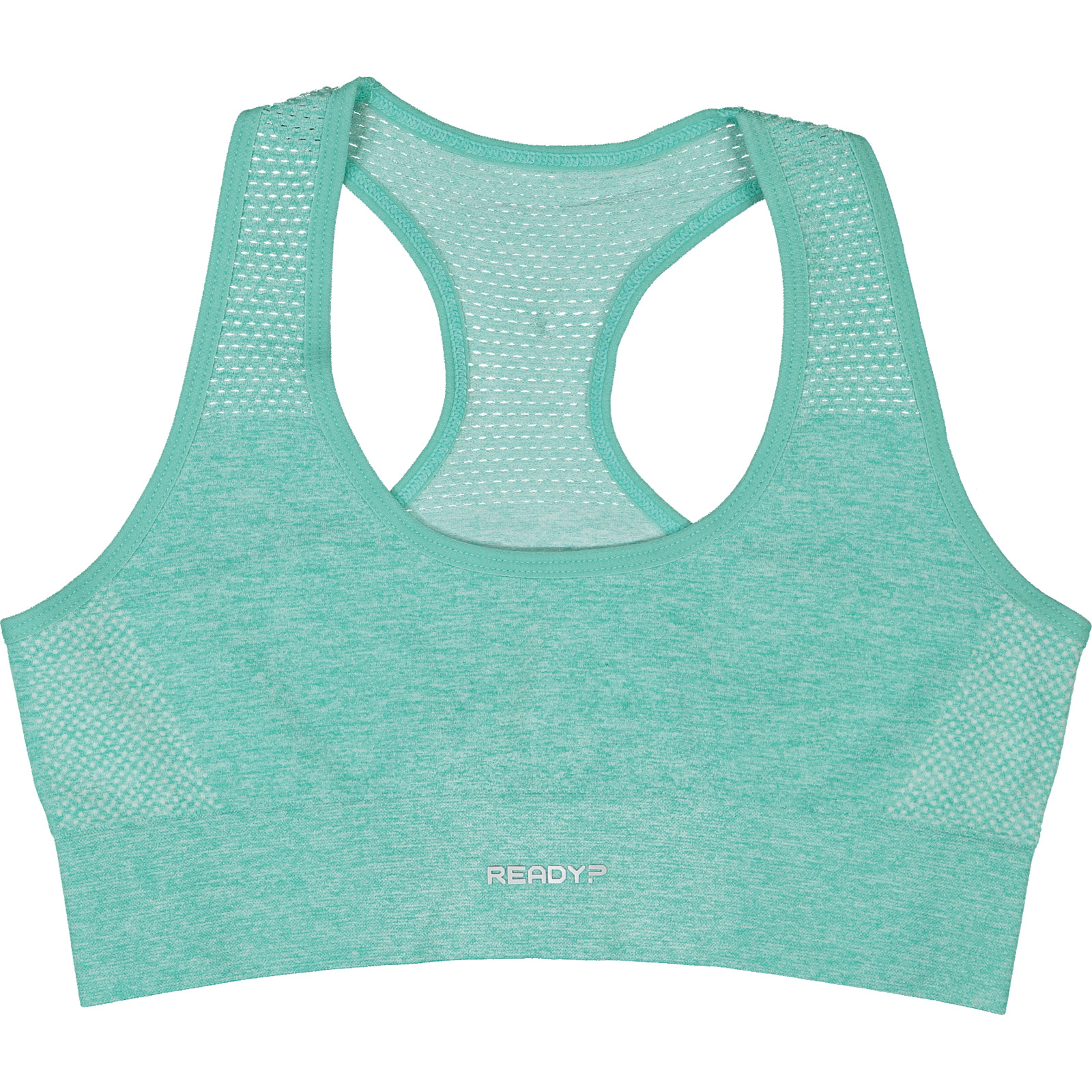 Mädchen-Sportbustier seamless, 2 Stück grün