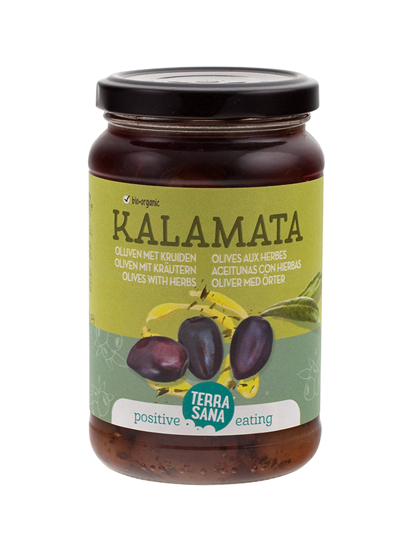 Terrasana Kalamata Olijven In Kruidenolie Bio (345 gr)